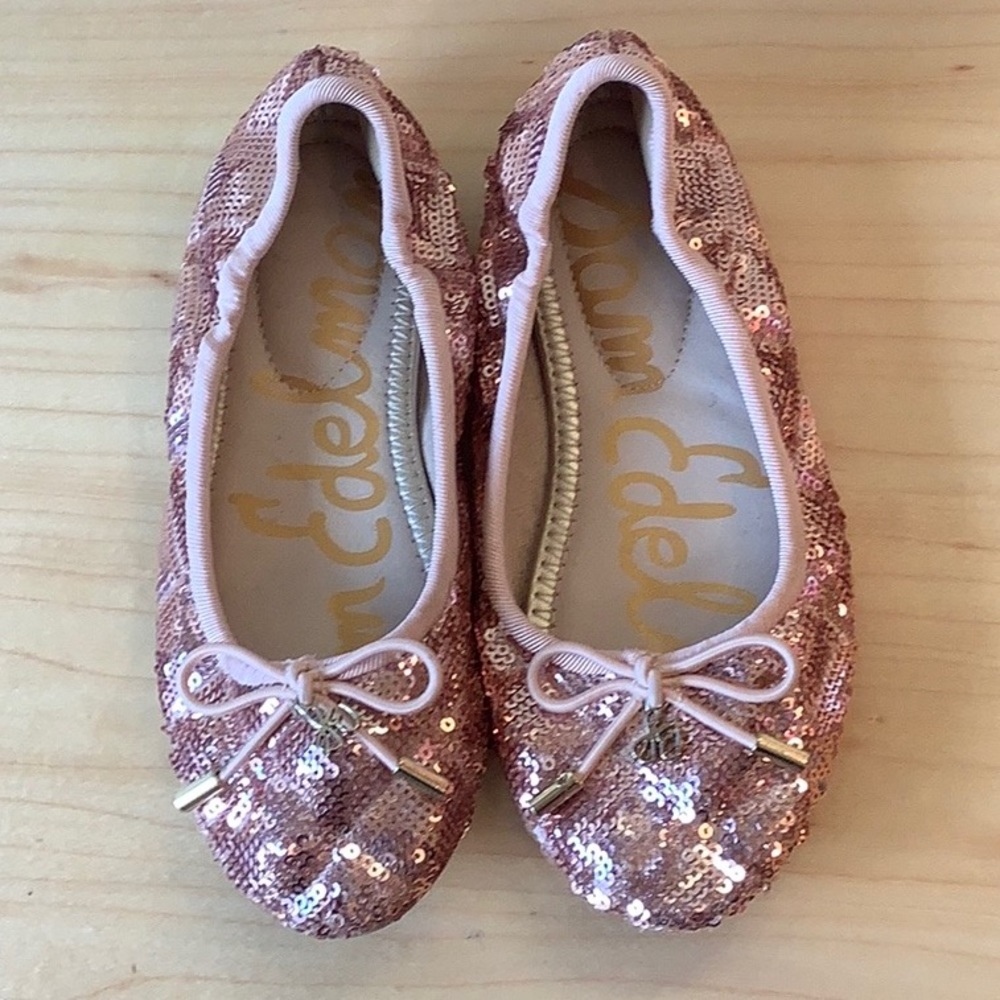 Sam Edelman Felicia Girls Ballet flats - rose gold sequins